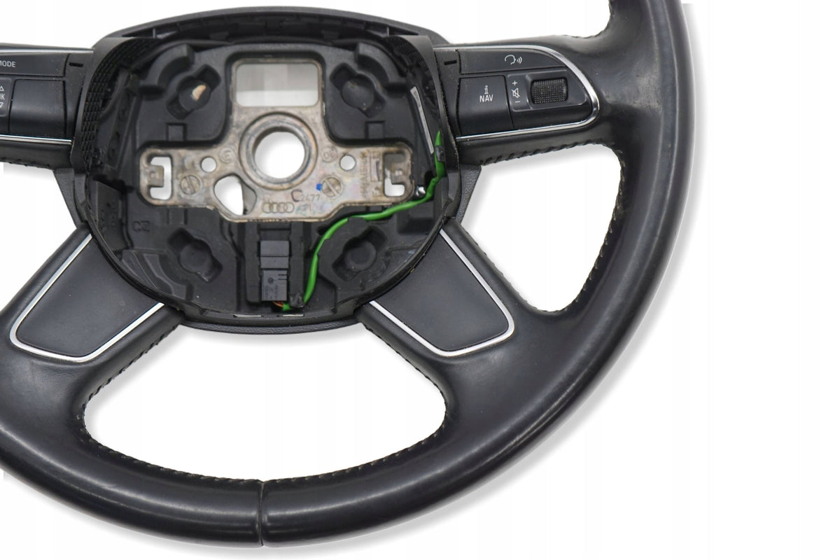 AUDI A4 B8 LIFT 12R STEERING WHEEL LEATHER BLACK MULTI 4L0419091AC