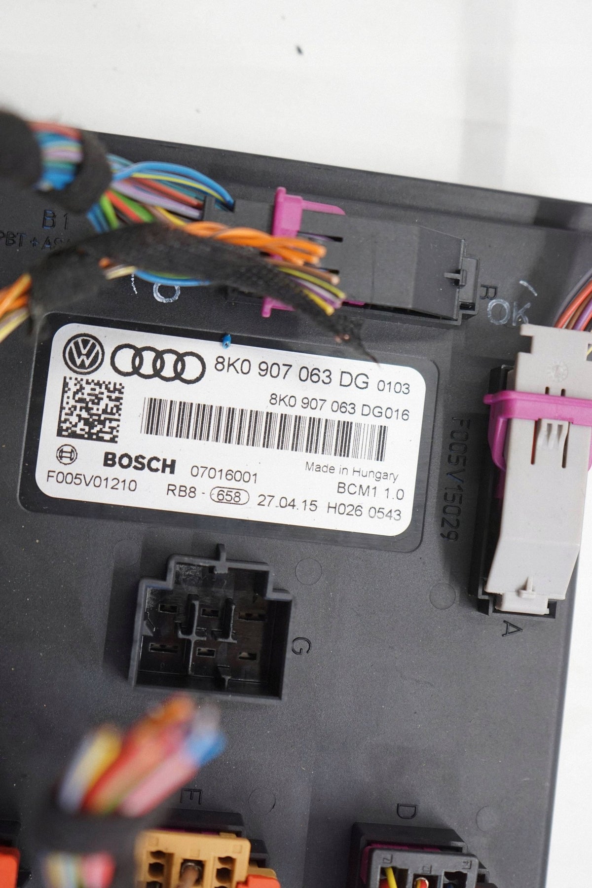 AUDI A4 B8 LIFT 15R 2.0 TDI COMFORT CONTROLLER MODULE 8K0907063DG