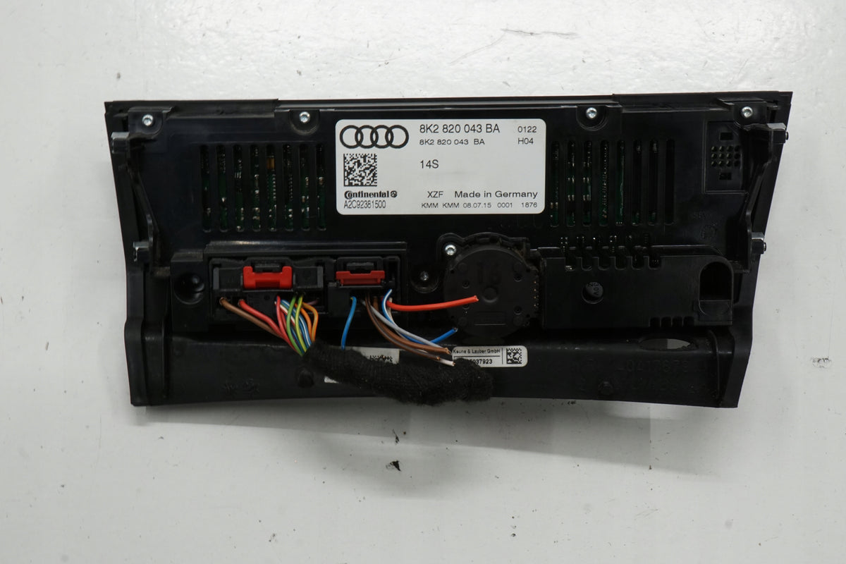 AUDI A4 B8 LIFT 15R AIR CONDITIONING PANEL 8K2820043BA ANGLIK UK