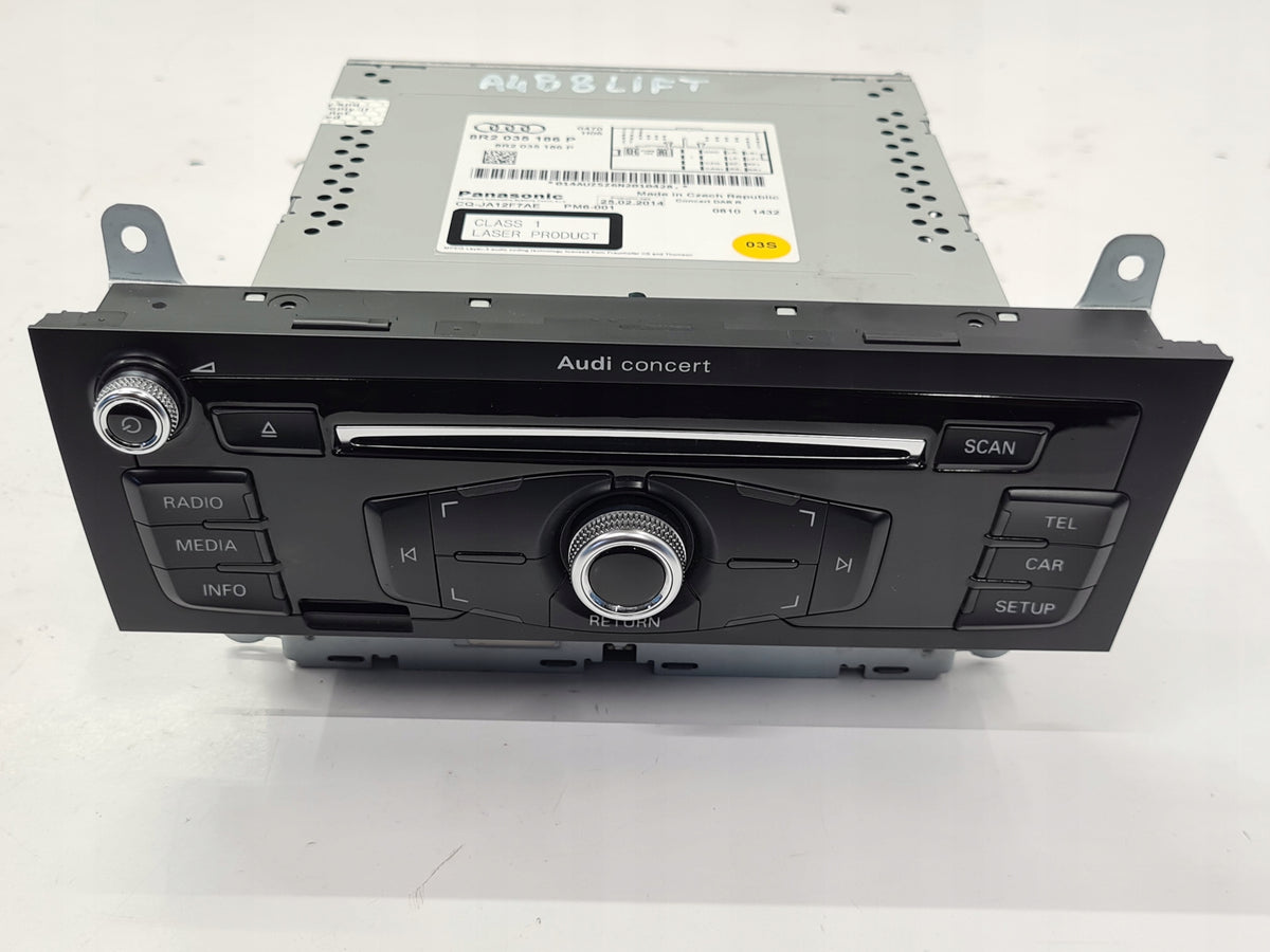 AUDI A4 B8 LIFT RADIO CD CONCERT 8R2035186P ENGLISH UK