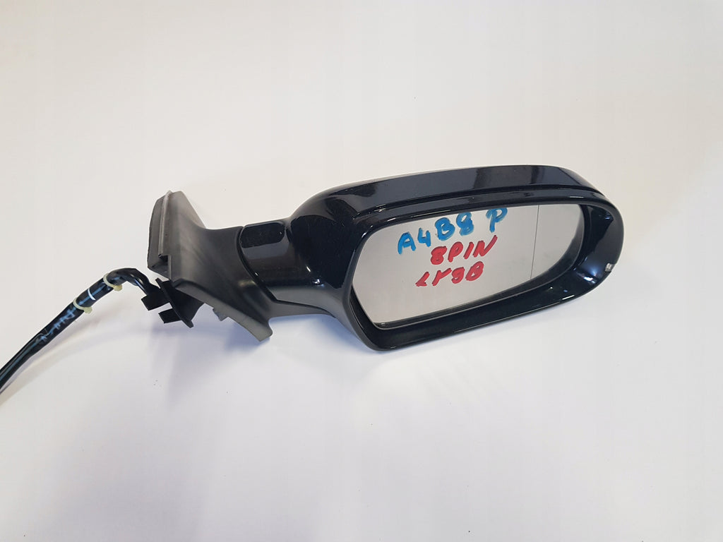 AUDI A4 B8 MIRROR RIGHT 8PIN LY9B ENGLISH