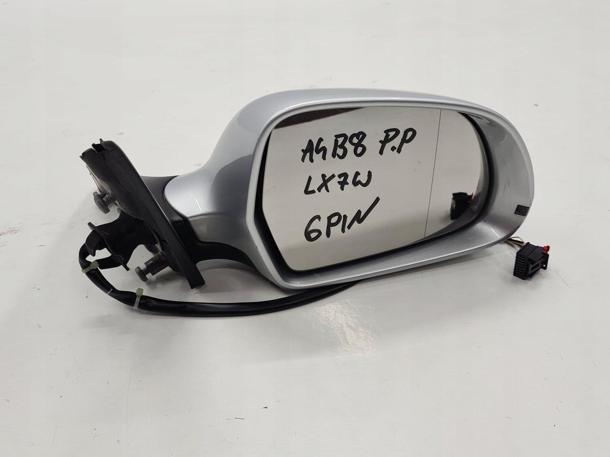 AUDI A4 B8 S-LINE MIRROR RIGHT 6PIN LX7W ENGLISH