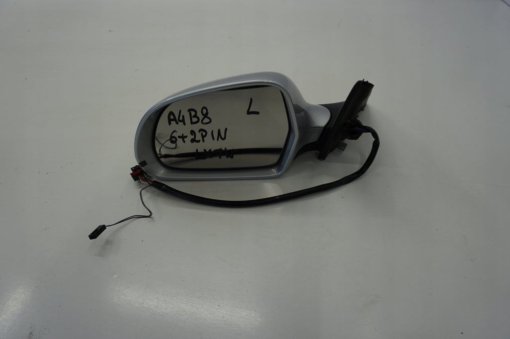AUDI A4 B8 STATION WAGON MIRROR LEFT 6+2PIN LX7W ENGLISH