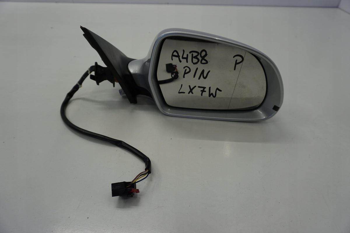 AUDI A4 B8 STATION WAGON MIRROR RIGHT 6PIN LX7W ENGLISH UK