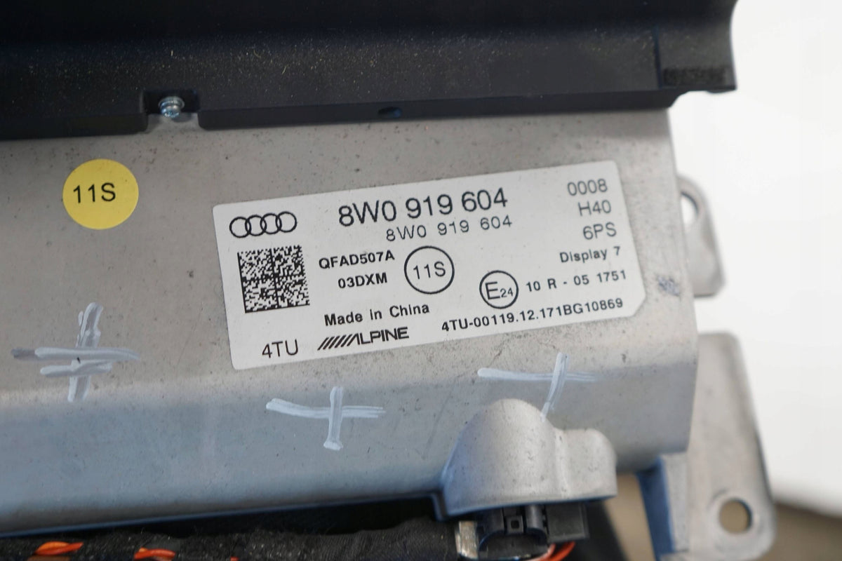 AUDI A4 B9 18R SCREEN MONITOR DISPLAY 8IN0919604