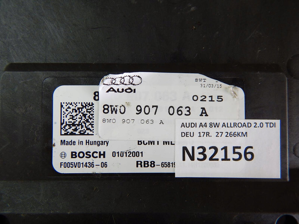 AUDI A4 B9 2.0 TDI MODULE BORDNETZ 8W0907063A