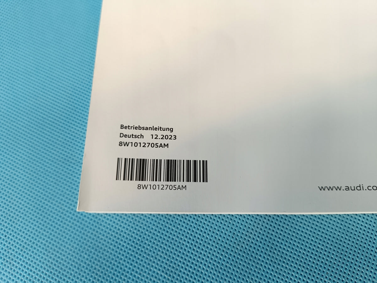 AUDI A4 B9 2024 R AVANT 2,0 TFSI 110KW USER MANUAL 8W1012705AM