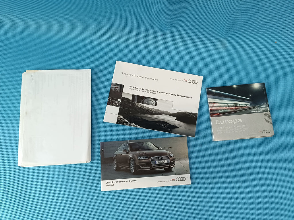 AUDI A4 B9 AVANT 2.0TFSI 2023R CASE USER MANUAL 8IN0012720AB