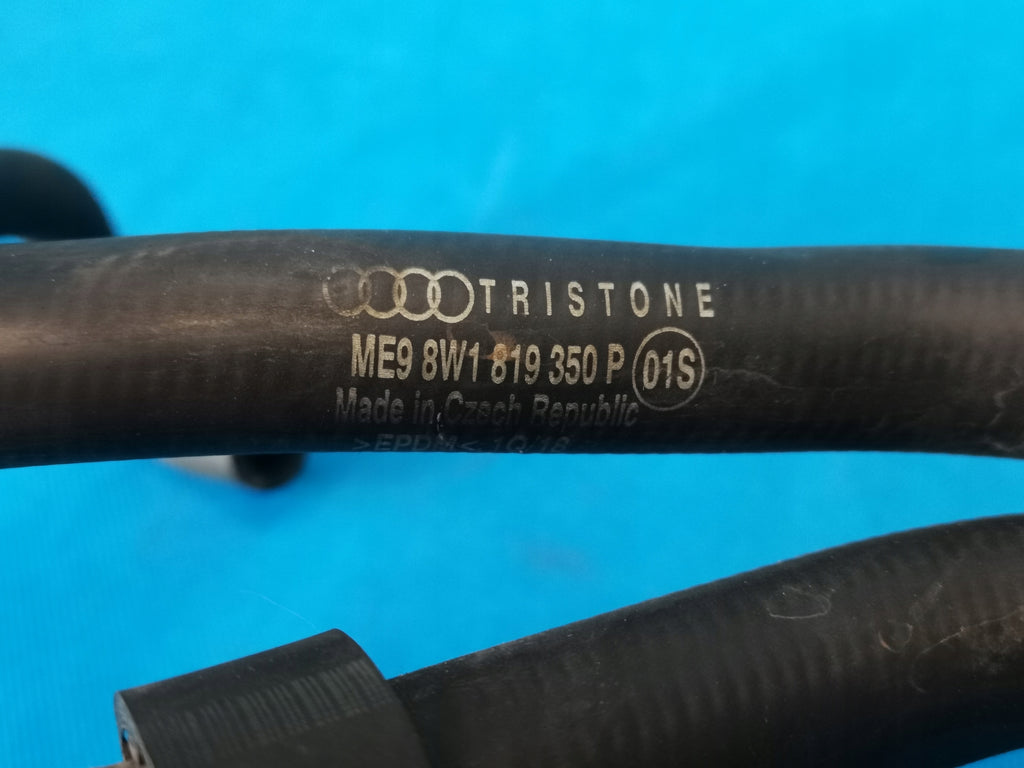 AUDI A4 B9 AVANT S-LINE 2018R HOSES WATER LINES 8W0122291AE 8W1122109A