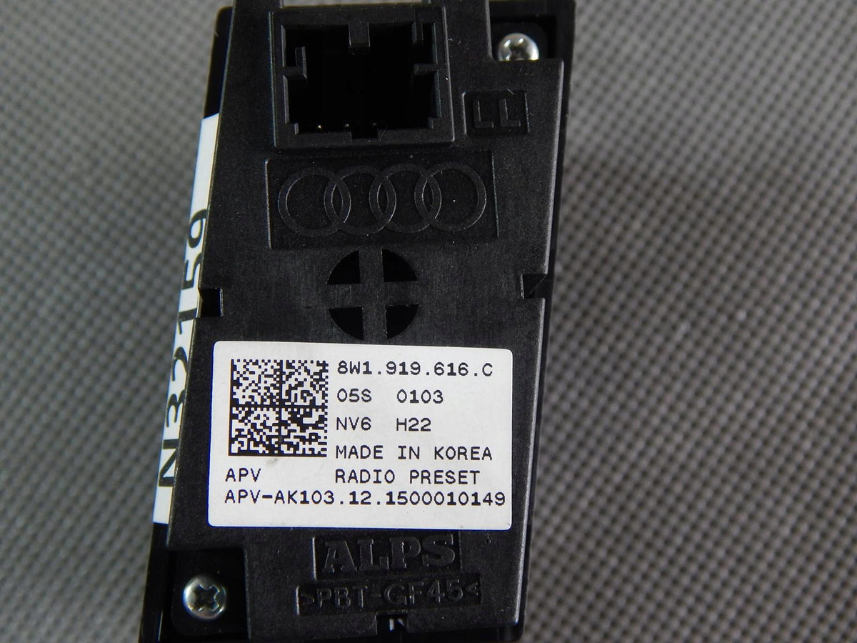 AUDI A4 B9 CONTROL SWITCH MMI 8W1919616C