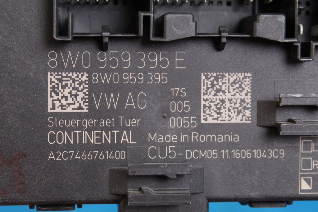 AUDI A4 B9 DOOR MODULE REAR 8W0959395E 2017R
