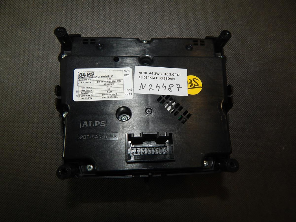 AUDI A4 B9 NAVIGATION CONTROL PANEL 8W0919614F