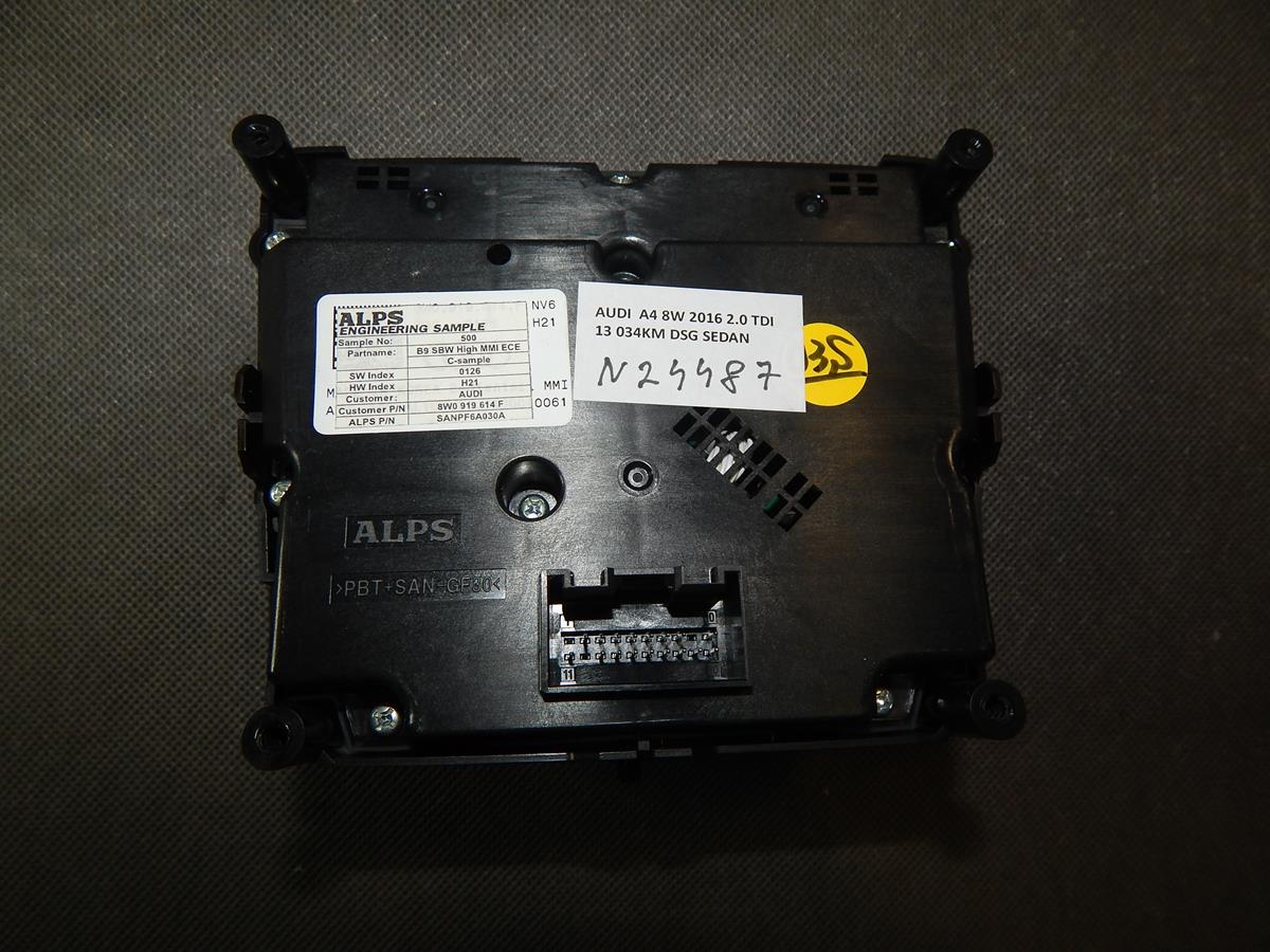 AUDI A4 B9 NAVIGATION CONTROL PANEL 8W0919614F