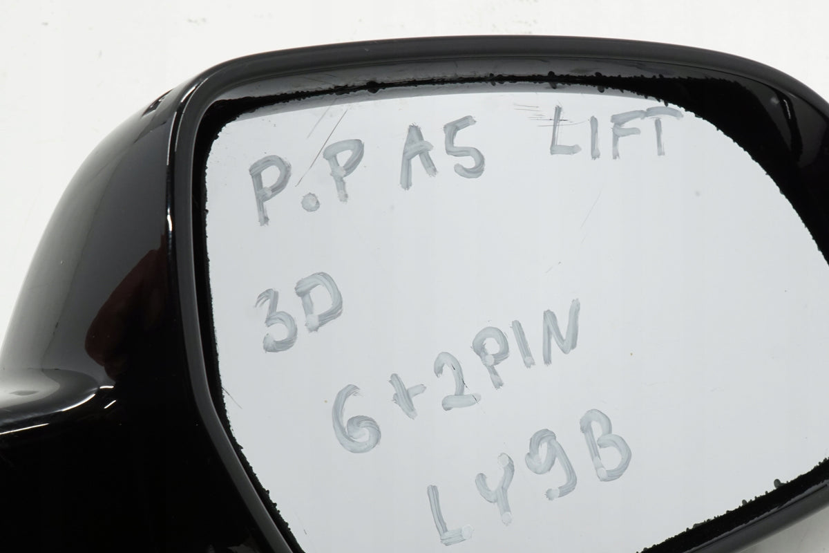 AUDI A5 8T COUPE 3D LIFT MIRROR RIGHT 8PIN LY9B ANGLIK UK