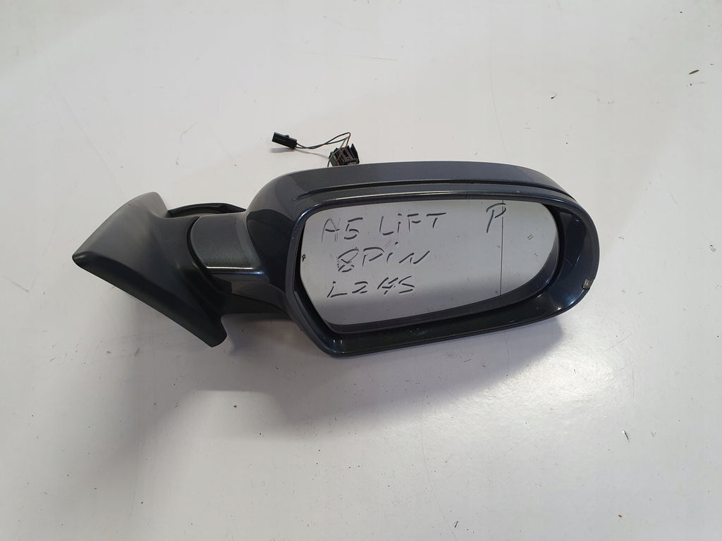 AUDI A5 8T LIFT MIRROR RIGHT 8PIN LZ7S ENGLISH
