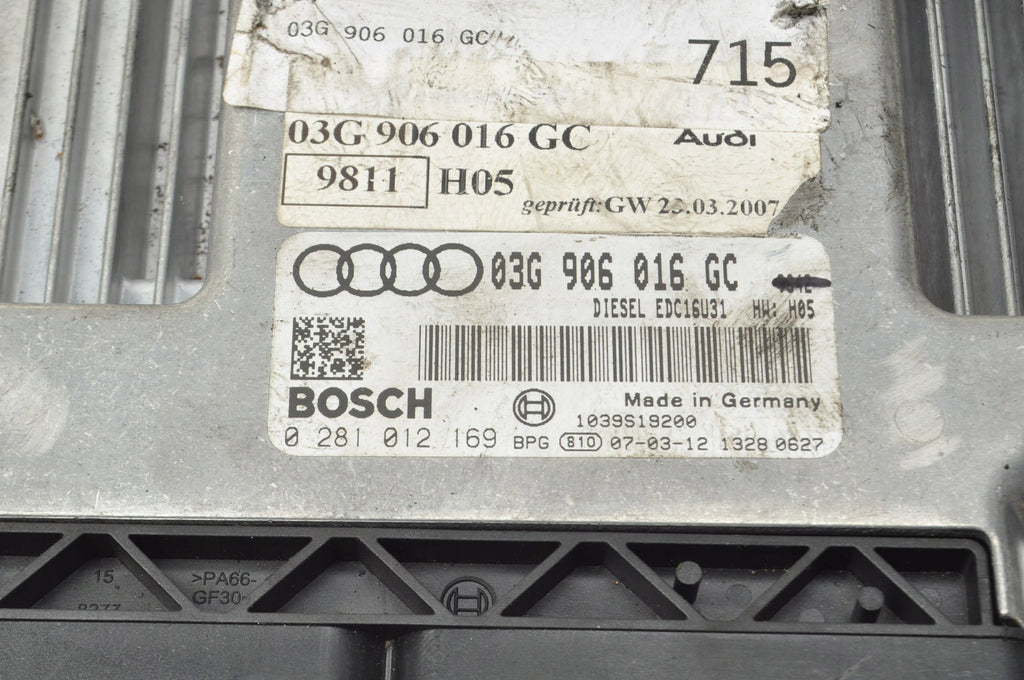AUDI A6 C6 2.0 TDI 140KM COMPUTER ENGINE DRIVER 03G906016GC