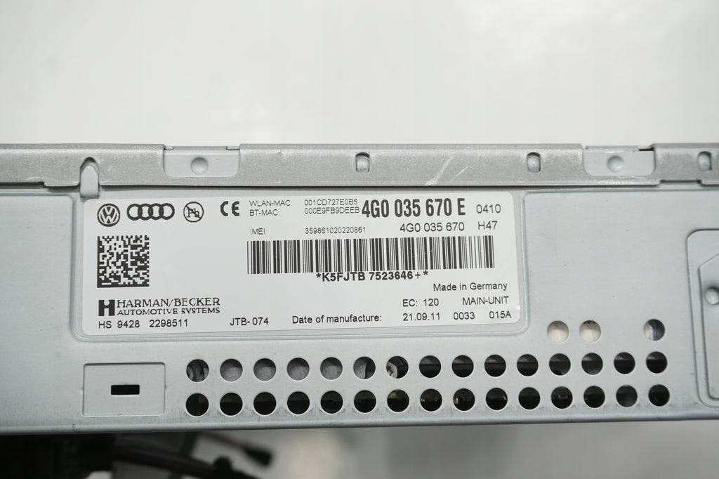 AUDI A6 C7 11R NAVIGATION READER GPS 4G0035670E