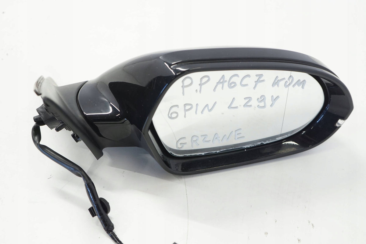 AUDI A6 C7 13R MIRROR RIGHT 6PIN ENGLISH LZ9Y