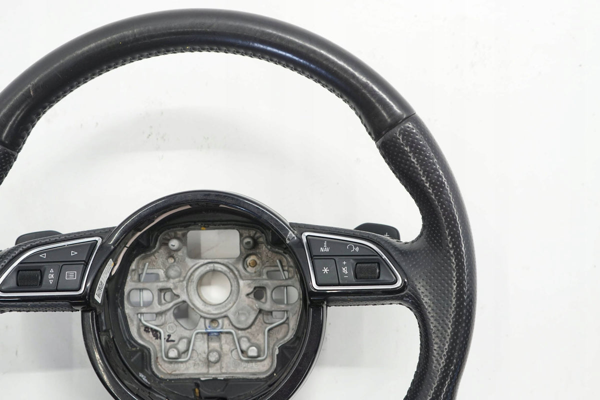 AUDI A6 C7 13R STEERING WHEEL LEATHER MULTI BLADES S-LINE 8X0419091M