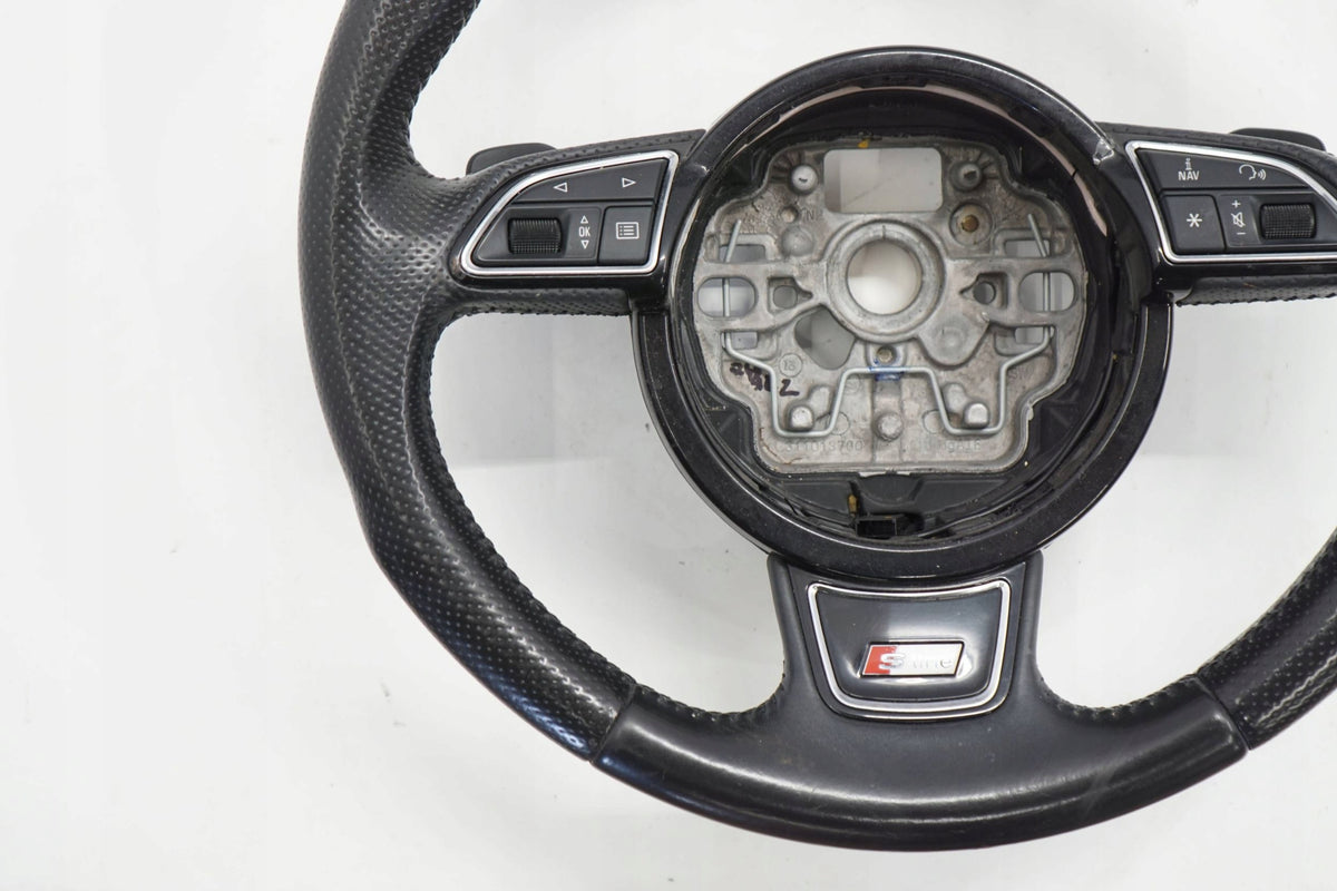 AUDI A6 C7 13R STEERING WHEEL LEATHER MULTI BLADES S-LINE 8X0419091M