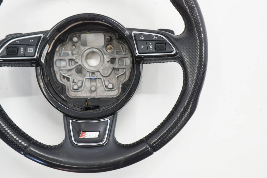 AUDI A6 C7 13R STEERING WHEEL LEATHER MULTI BLADES S-LINE 8X0419091M