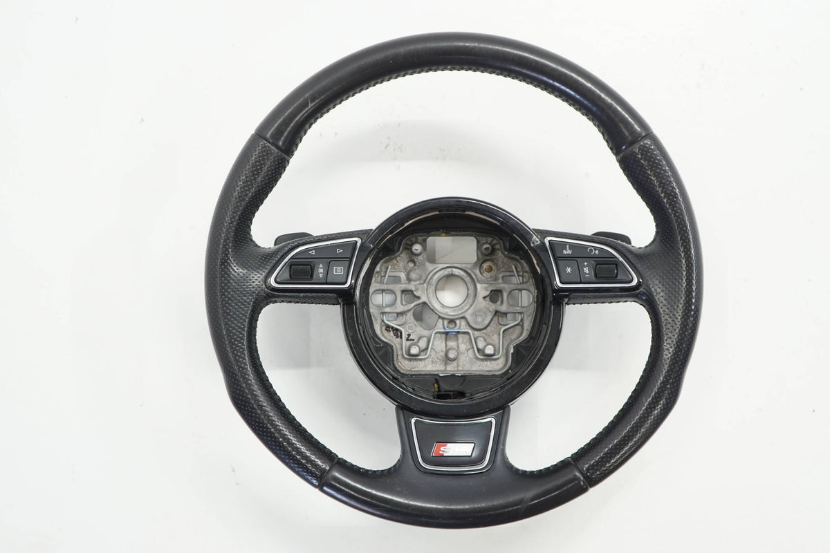 AUDI A6 C7 13R STEERING WHEEL LEATHER MULTI BLADES S-LINE 8X0419091M