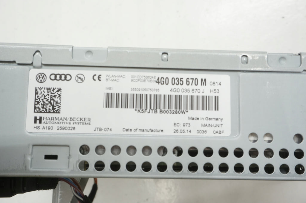 AUDI A6 C7 14R RADIO READER MMI NAVIGATION 4G0035670M