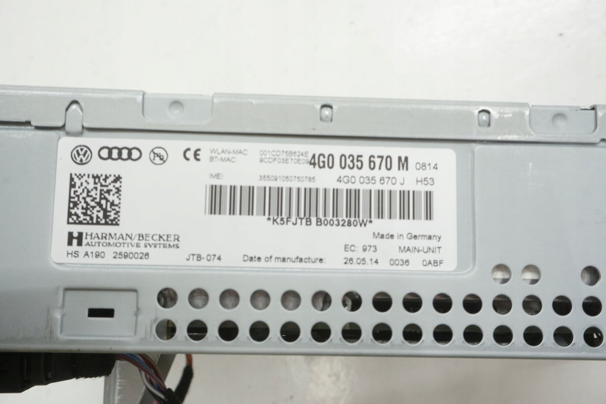 AUDI A6 C7 14R RADIO READER MMI NAVIGATION 4G0035670M