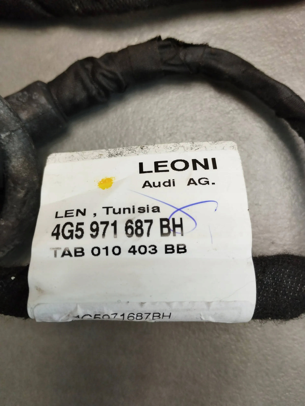 AUDI A6 C7 DOOR HARNESS LEFT REAR 4G5971687BH