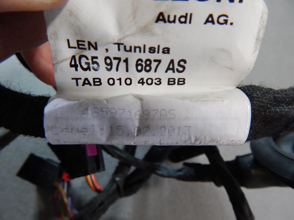 AUDI A6 C7 DOOR HARNESS RIGHT REAR 4G5971687AS