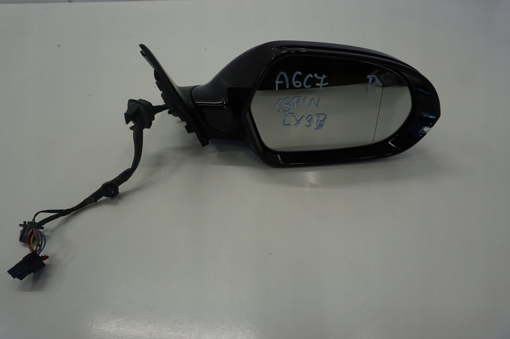 AUDI A6 C7 MIRROR RIGHT 12PIN LY9B ENGLISH UK