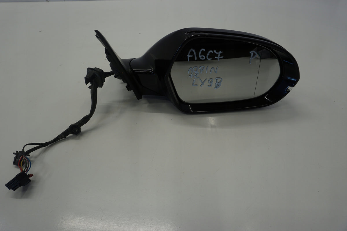 AUDI A6 C7 MIRROR RIGHT 12PIN LY9B ENGLISH UK