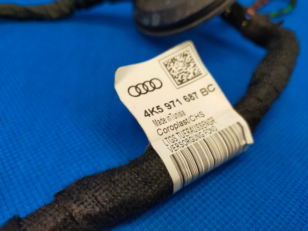 AUDI A6 C8 4K 2023R SEDAN S-LINE DOOR HARNESS LEFT REAR 4K5971687BC