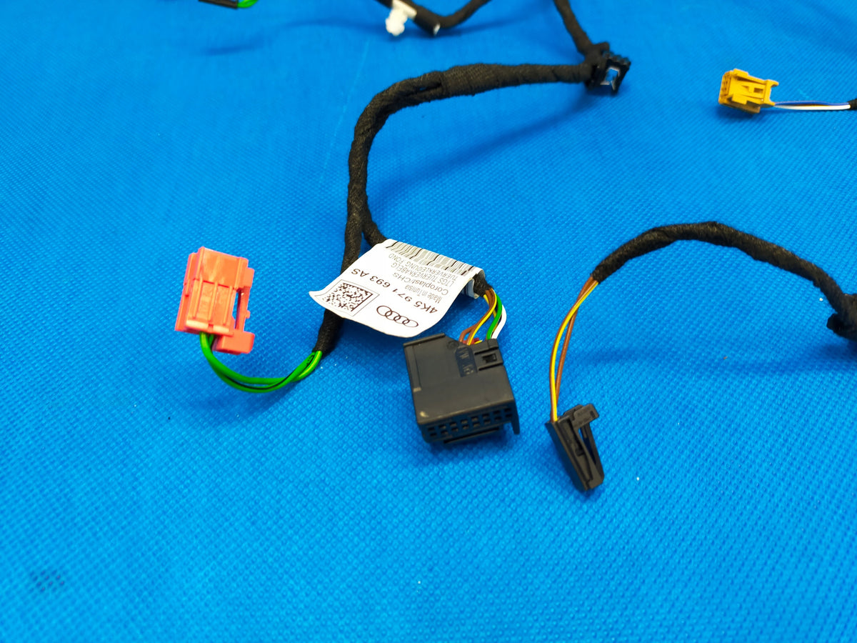 AUDI A6 C8 4K 2023R SEDAN S-LINE DOOR HARNESS LEFT REAR 4K5971693AS