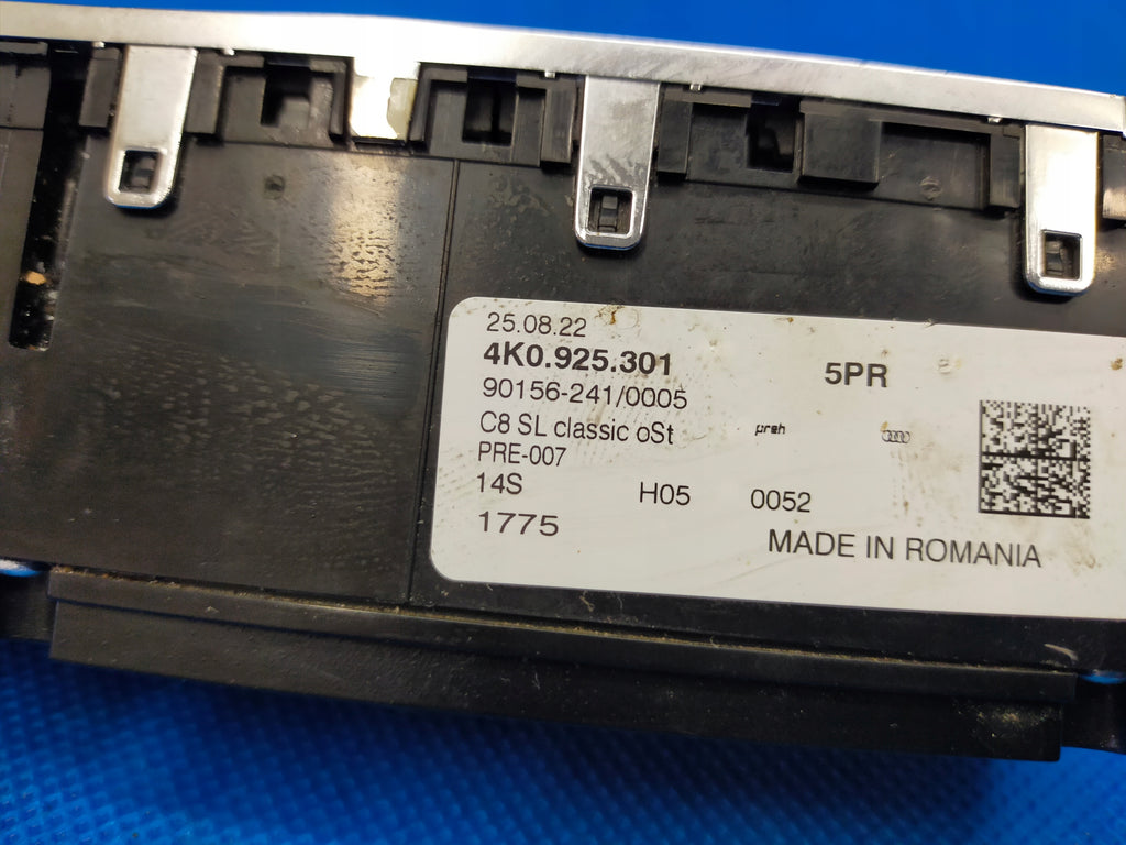 AUDI A6 C8 4K 2023R SEDAN S-LINE SWITCH PANEL 4K0925301