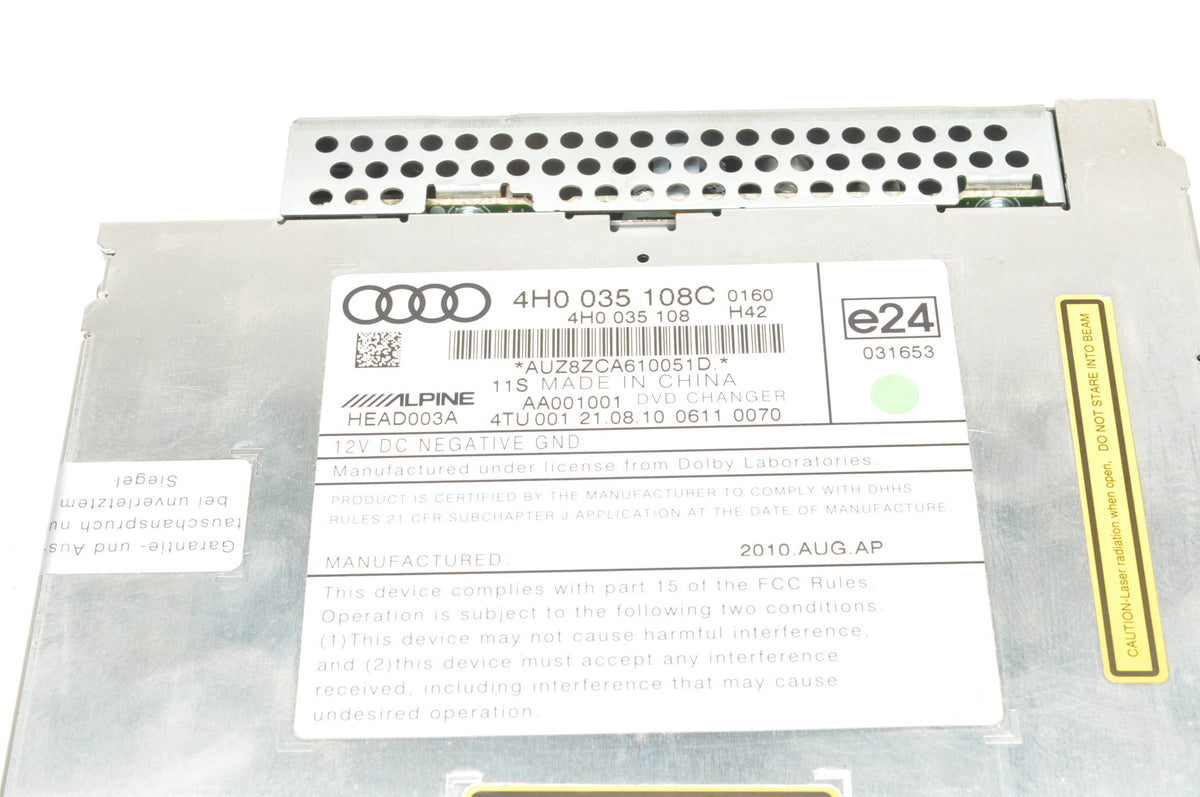 AUDI A7 A6 A8 D4 CHANGER CD 4H0035108C