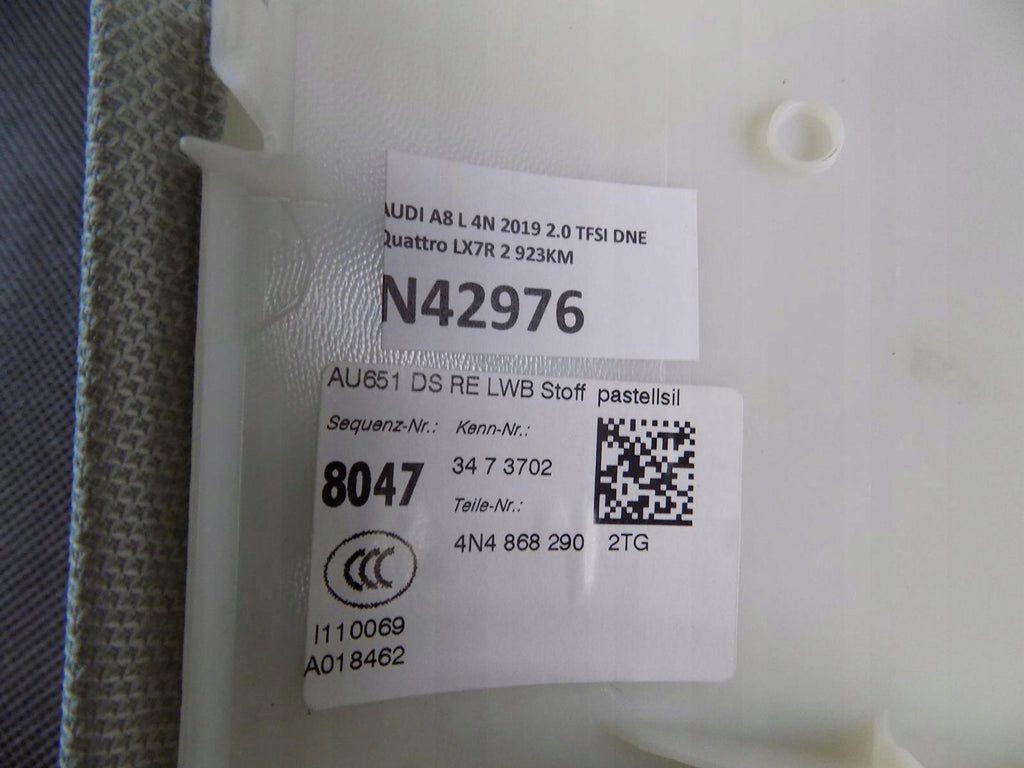 AUDI A8 4N D5 POST PLATING RIGHT 4N4868290