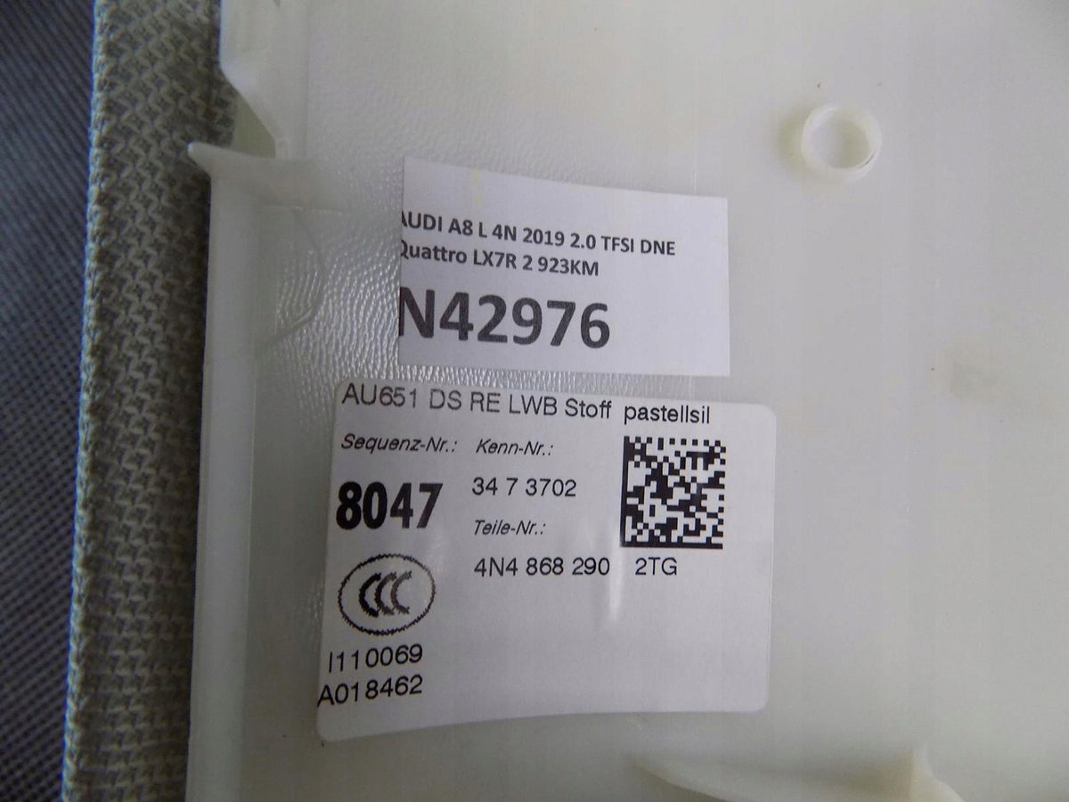 AUDI A8 4N D5 POST PLATING RIGHT 4N4868290