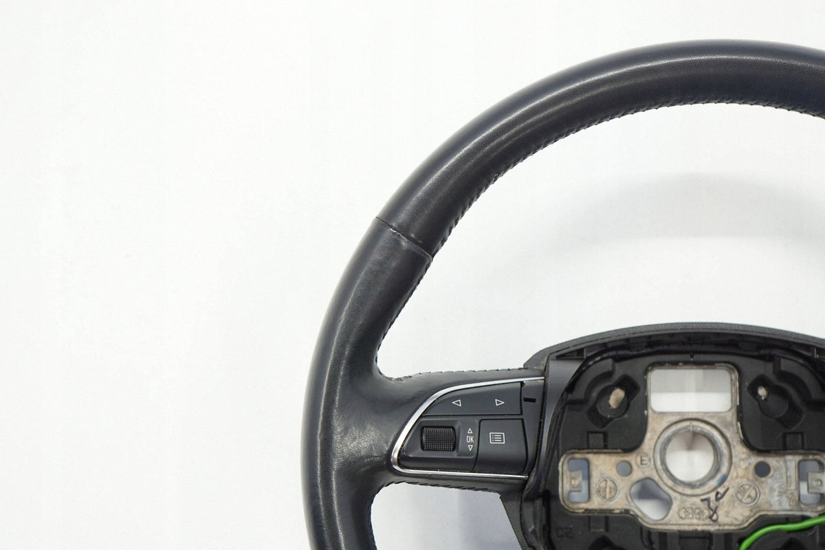 AUDI Q3 8U 13R STEERING WHEEL LEATHER BLACK MULTI 8U0419091T