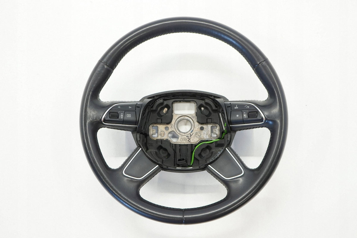 AUDI Q3 8U 13R STEERING WHEEL LEATHER BLACK MULTI 8U0419091T