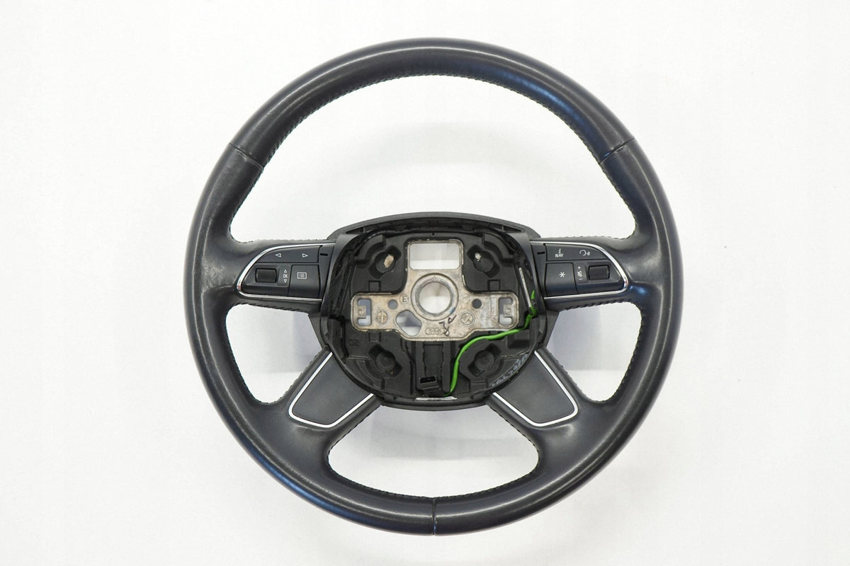 AUDI Q3 8U 13R STEERING WHEEL LEATHER BLACK MULTI 8U0419091T
