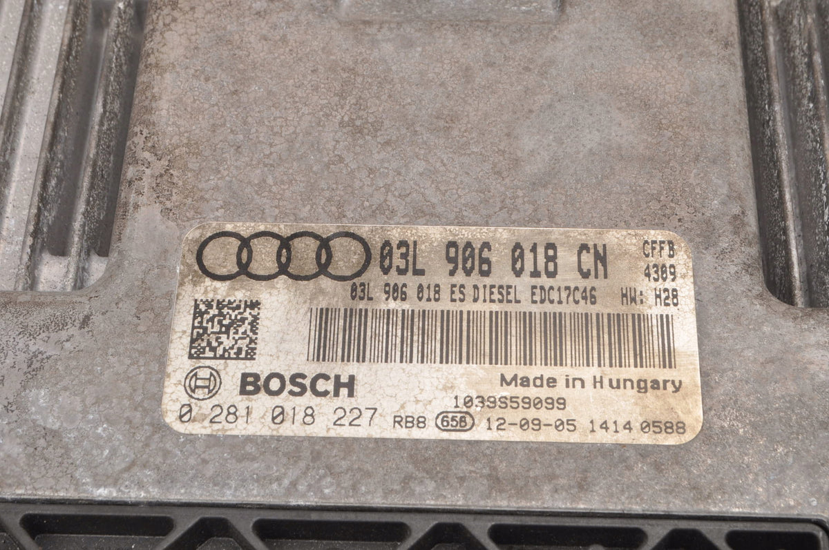 AUDI Q3 I 2.0 TDI 140KM COMPUTER ENGINE DRIVER 03L906018CN