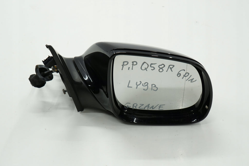 AUDI Q5 8R 09R MIRROR RIGHT 6PIN LY9B ANGLIK UK 8R0857410