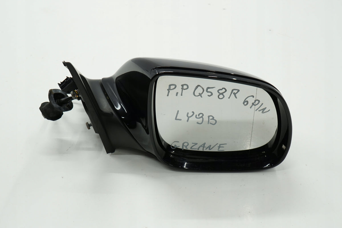 AUDI Q5 8R 09R MIRROR RIGHT 6PIN LY9B ANGLIK UK 8R0857410