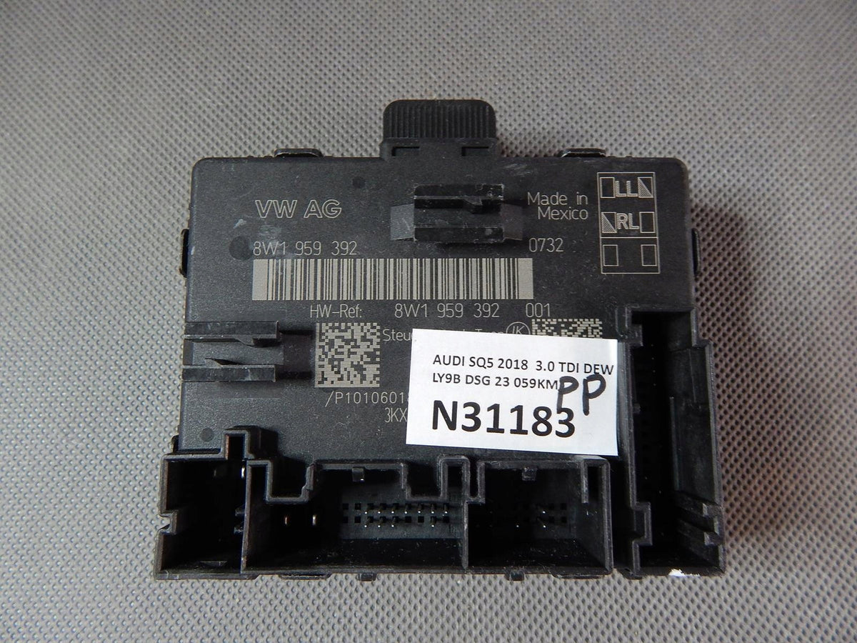 AUDI Q5 SQ5 II DRIVER DOOR MODULE 8IN1959392