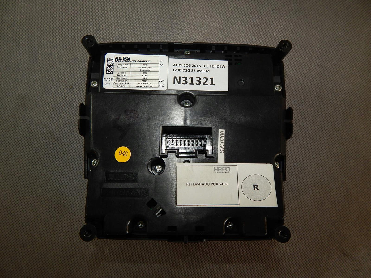 AUDI Q5 SQ5 II MMI PANEL 80A919614