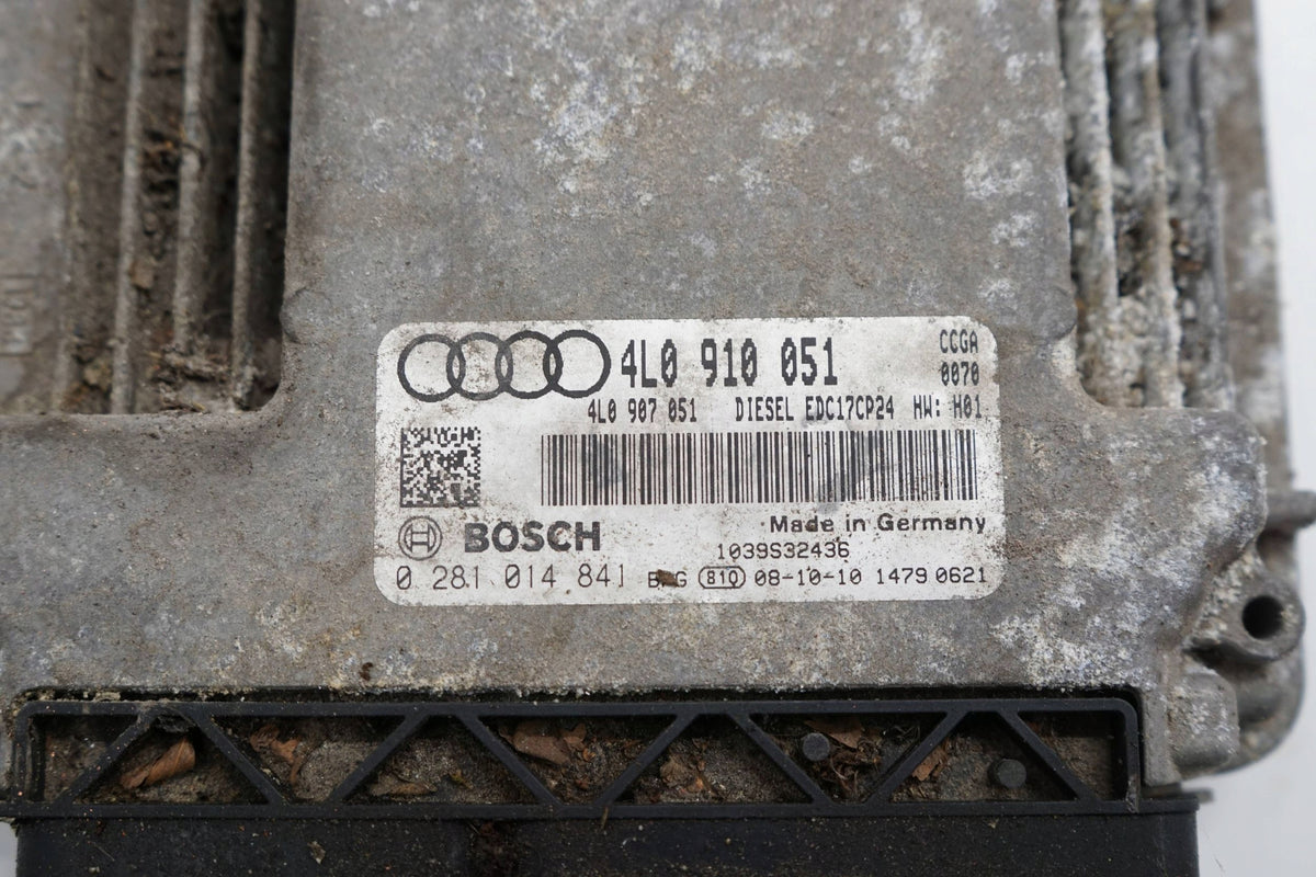 AUDI Q7 4L 08R 6.0 TDI COMPUTER ENGINE CONTROLLER 4L0910051
