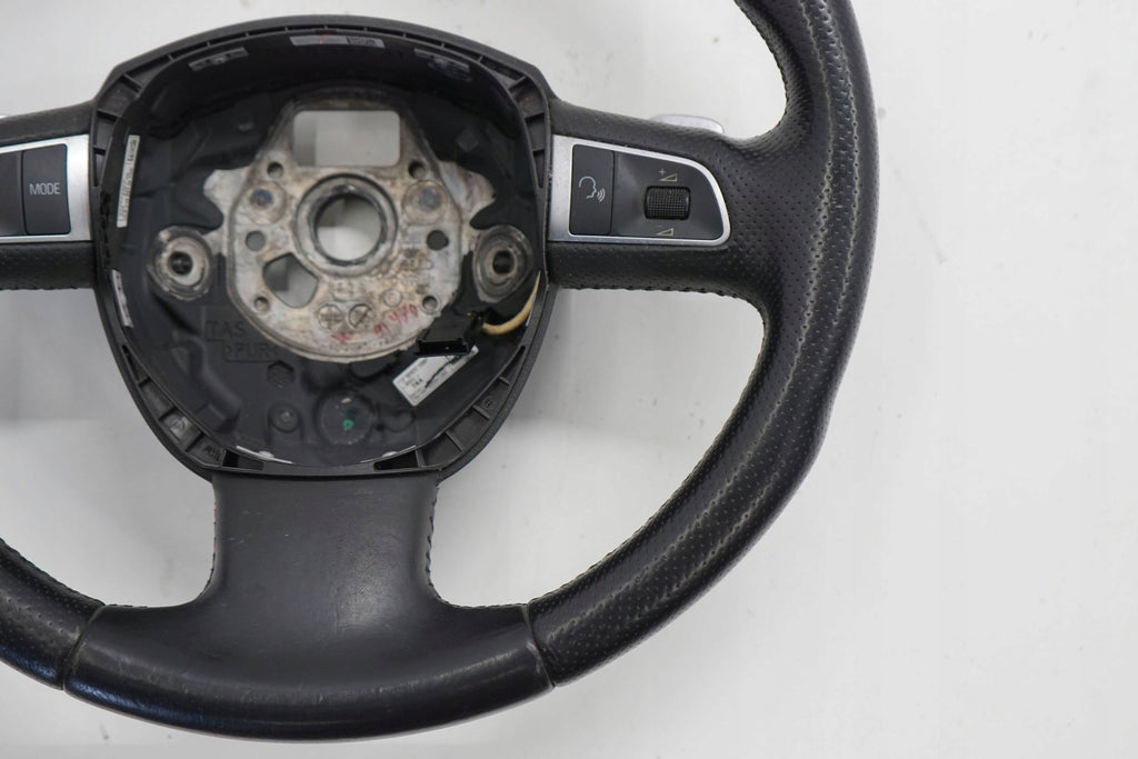 AUDI Q7 4L 08R STEERING WHEEL LEATHER BLACK MULTI BLADES 4L0419091M