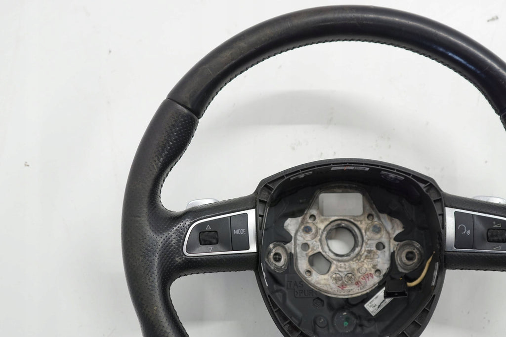 AUDI Q7 4L 08R STEERING WHEEL LEATHER BLACK MULTI BLADES 4L0419091M