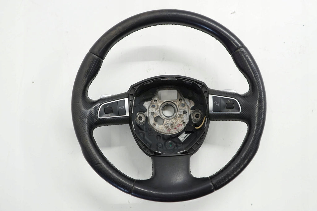 AUDI Q7 4L 08R STEERING WHEEL LEATHER BLACK MULTI BLADES 4L0419091M